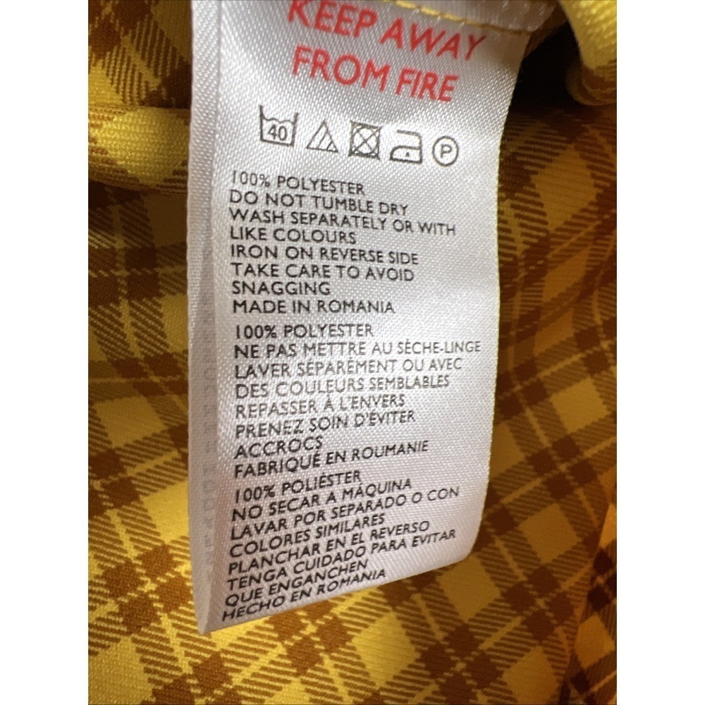 Urban Outfitters Gretchen Plaid Pelmet Mini Skirt Size XL Yellow NWT - Picture 8 of 10